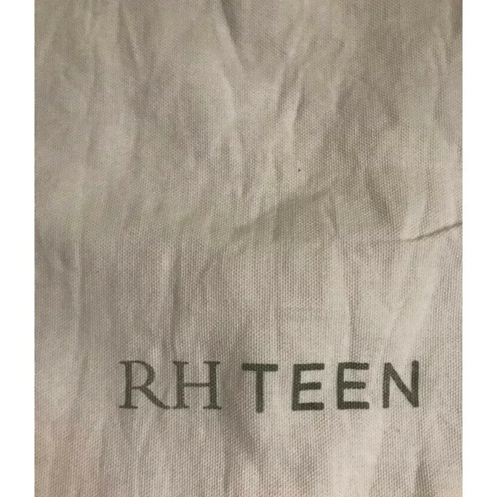 Restoration Hardware Canvas Bag Cream 11 x 18 Drawstring Gift Storage RH Teen